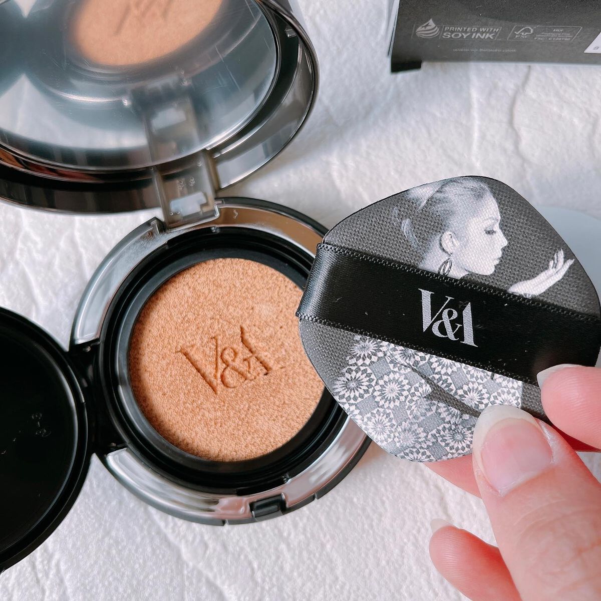 ロングウェアクッションファンデーション/V&Aビューティー/クッションファンデーションを使ったクチコミ（3枚目）