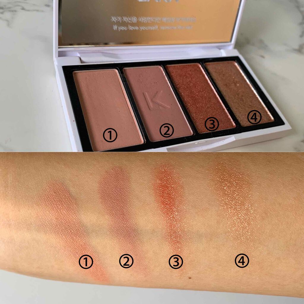 ジャストアイパレット/Laka/アイシャドウパレットを使ったクチコミ(2枚目)