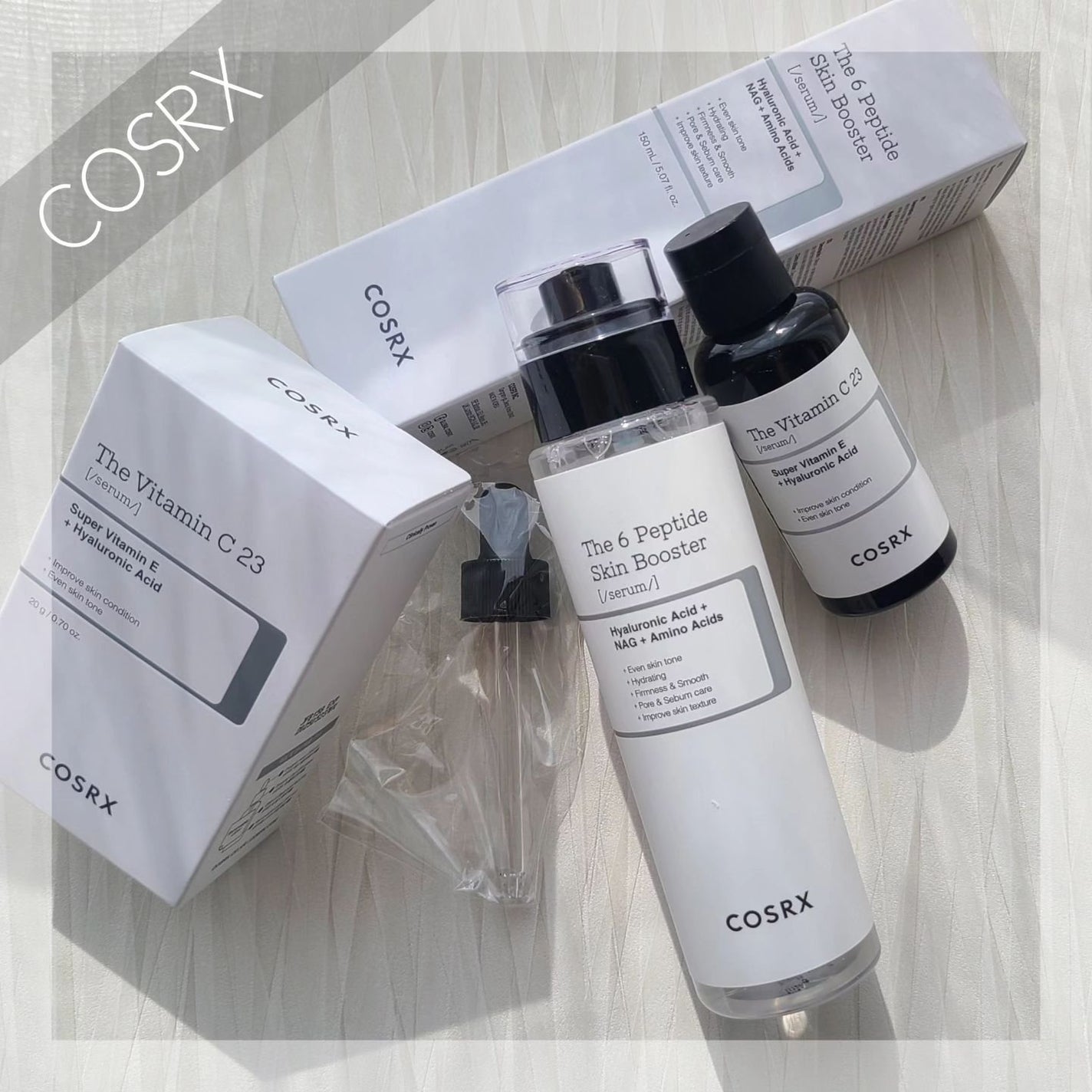 RXã¶ã»ãã¿ãã³C23ã»ã©ã /COSRX/çŸå®¹æ¶²ã䜿ã£ãã¯ãã³ãïŒ1æç®ïŒ