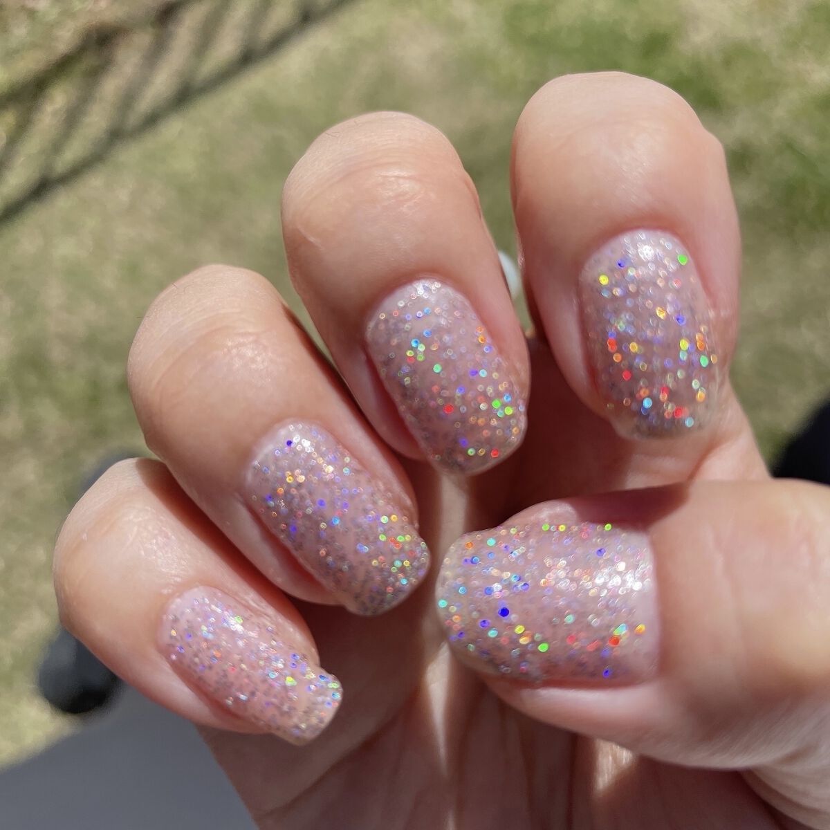 #セルフネイル,#ポリッシュネイル,#キラキラネイル,#ユニコーンネイルのネイルデザイン