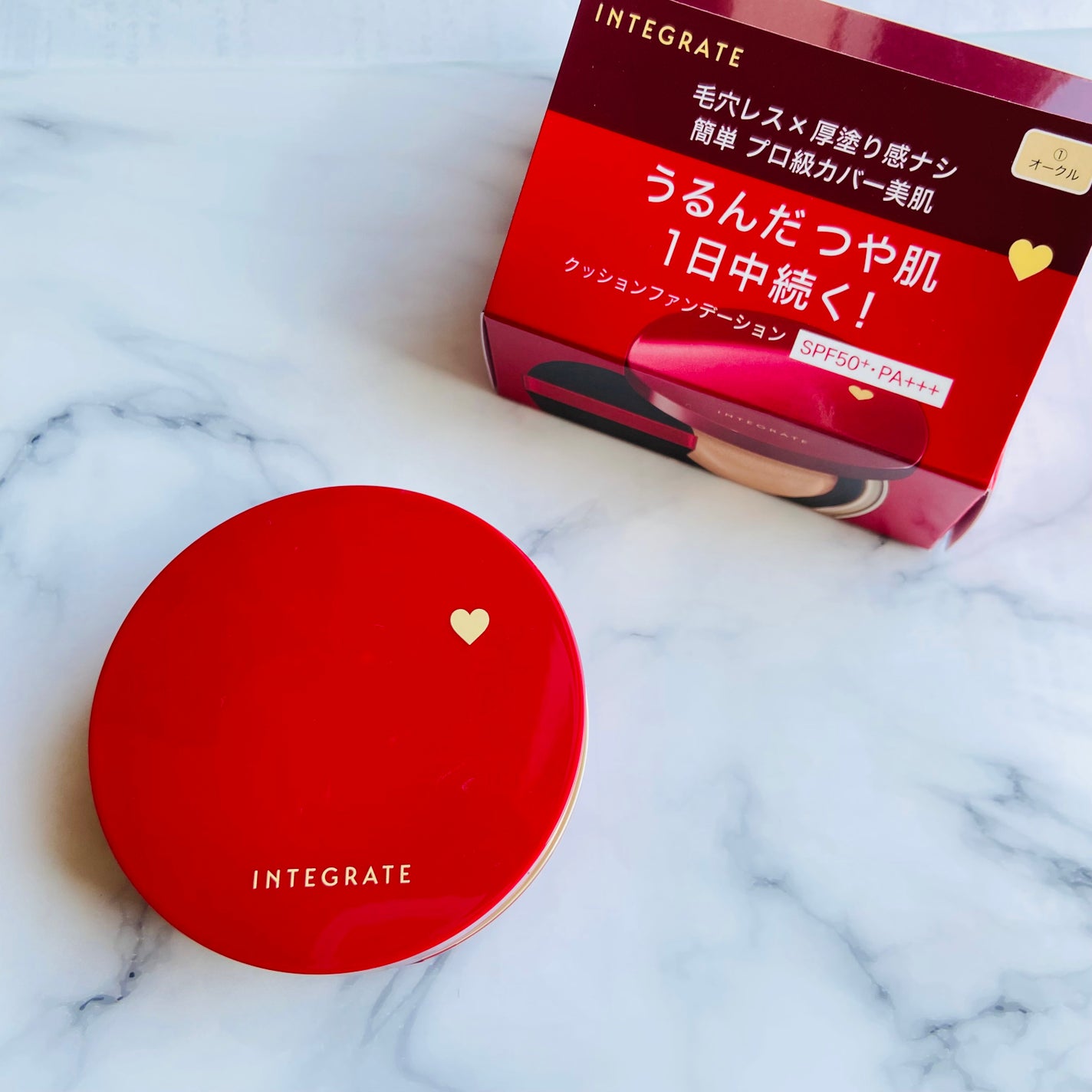 インテグレート プロフィニッシュクッション/インテグレート/クッションファンデーションを使ったクチコミ(2枚目)