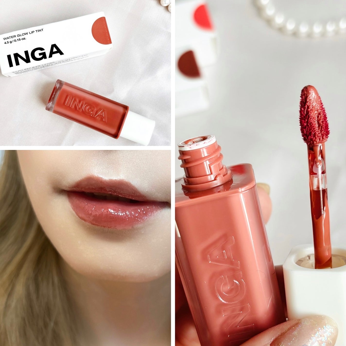 ウォーターグローリップティント/INGA/リップティントを使ったクチコミ(5枚目)