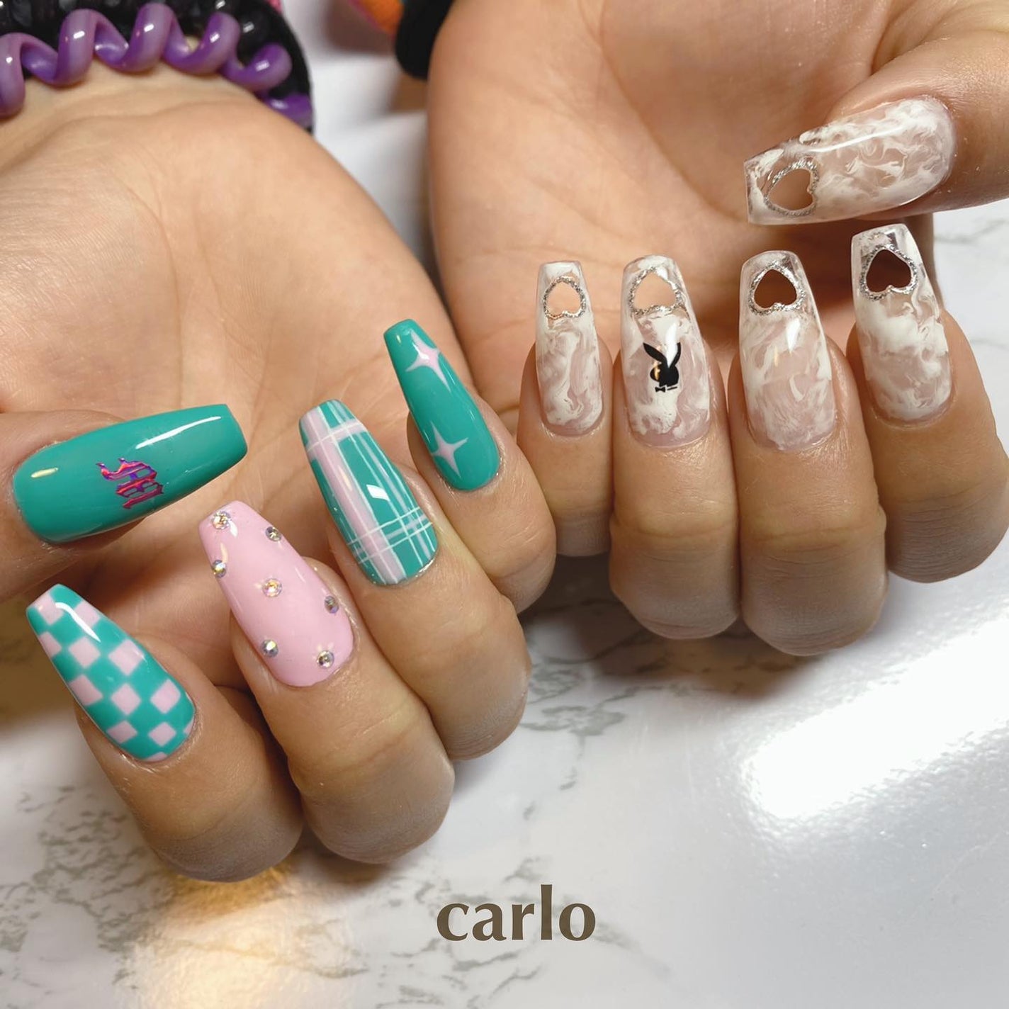 YUKA on LIPS 「.ちぐはぐ感が可愛すぎる🥺💓@nailsalon_artbyy..」(2枚目)