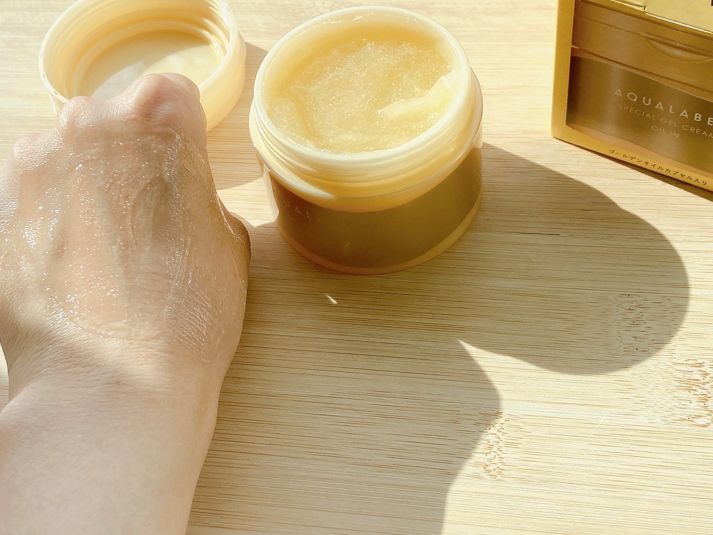 スペシャルジェルクリーム EX (オイルイン)/アクアレーベル/オールインワン化粧品を使ったクチコミ(3枚目)