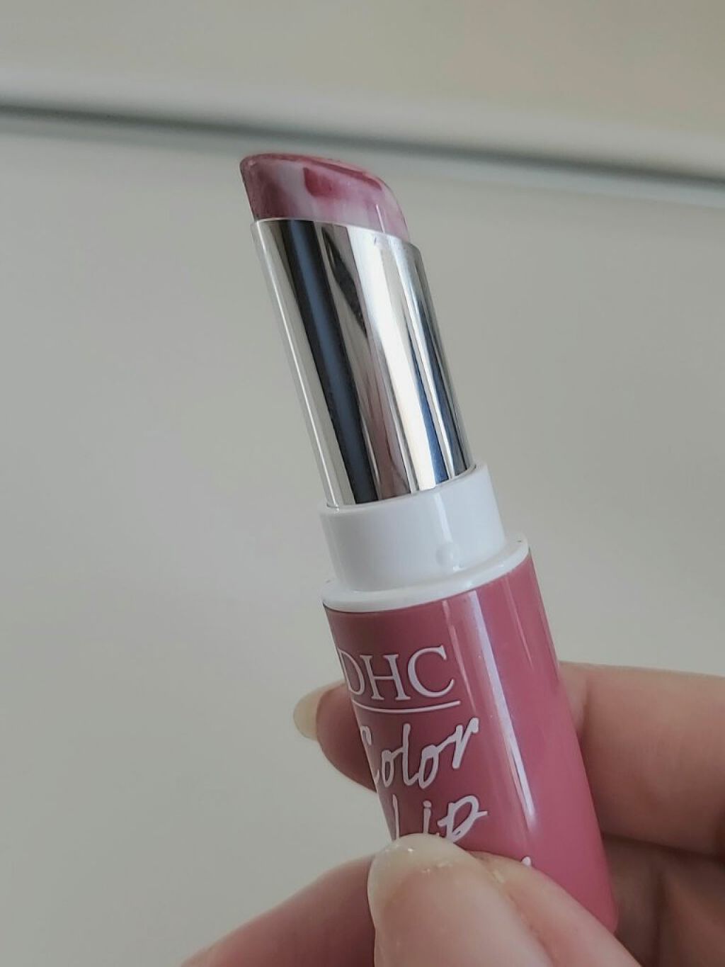 濃密うるみカラーリップクリーム[マーブル]/DHC/リップクリームを使ったクチコミ（1枚目）