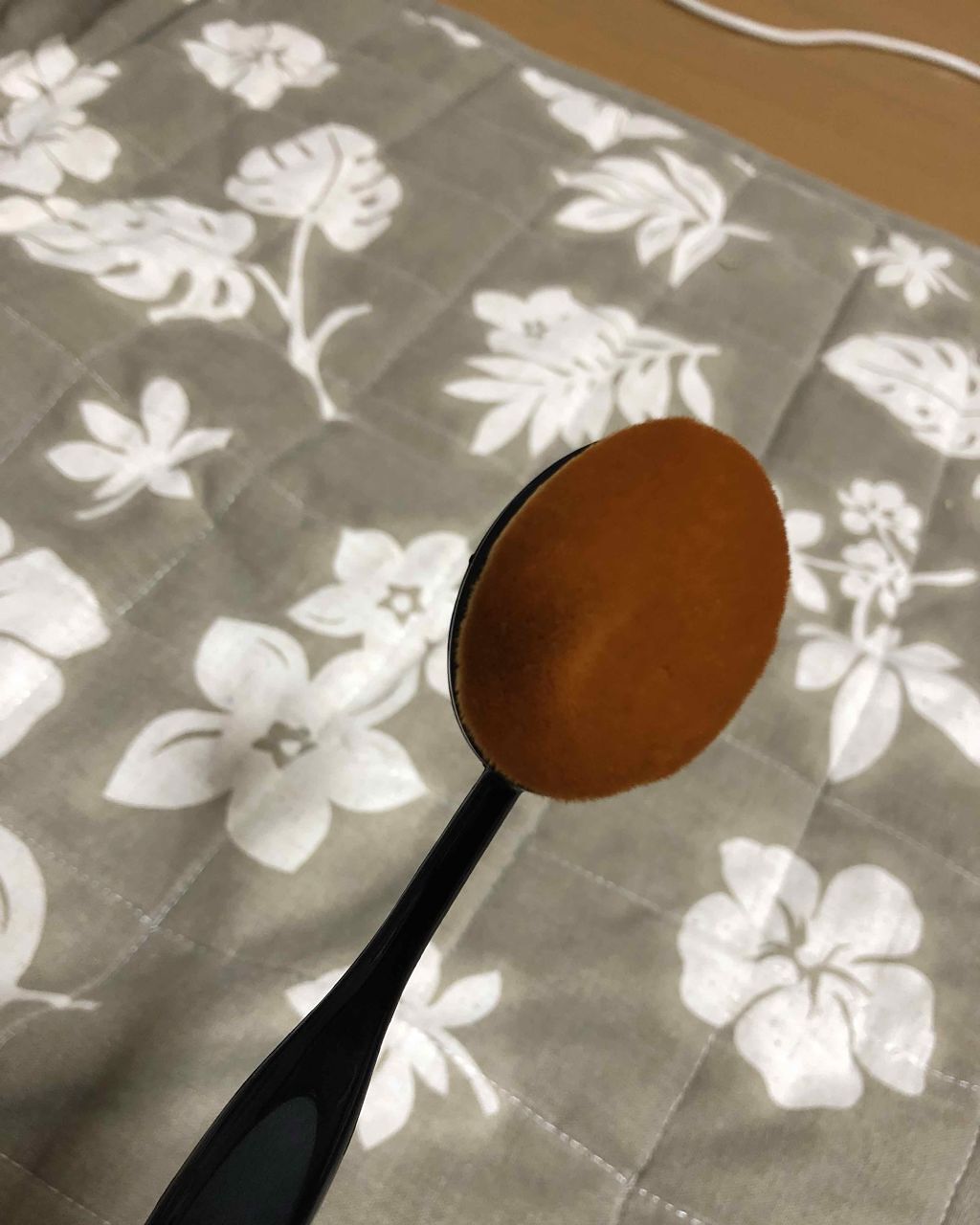 春姫ファンデーションブラシ(オーバル型)/DAISO/メイクブラシを使ったクチコミ（2枚目）