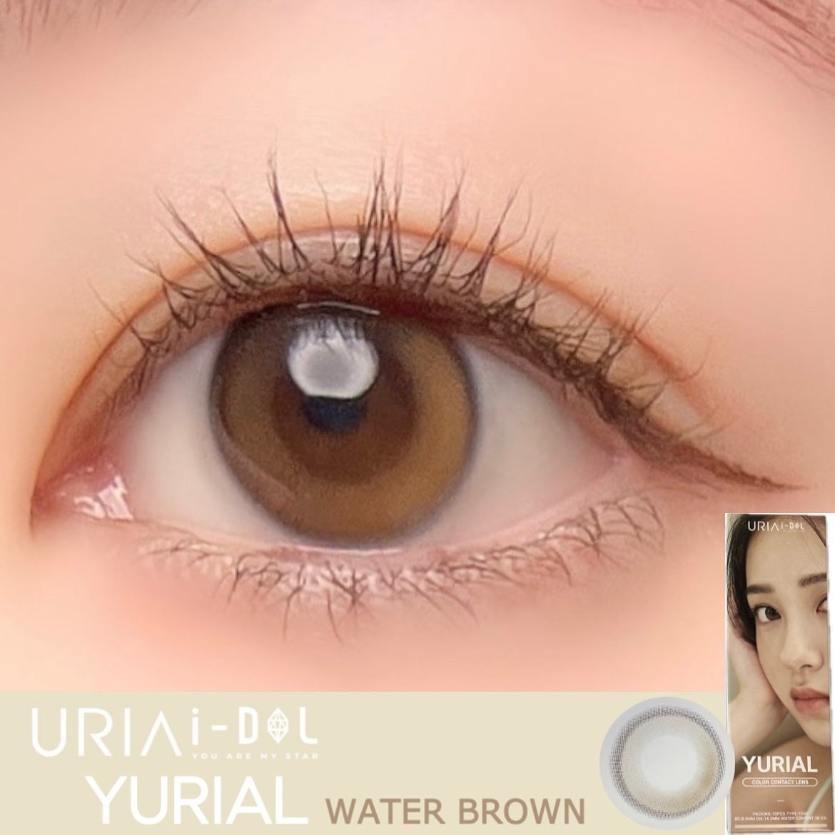 YURIAL 1DAY/URIA i-DOL/ワンデー(1DAY)カラコンを使ったクチコミ(1枚目)