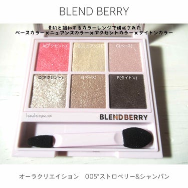 オーラクリエイション/BLEND BERRY/パウダーアイシャドウを使ったクチコミ（2枚目）