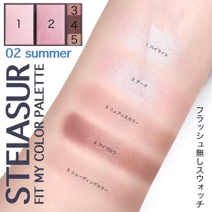 フィット my カラーパレット/STEIASUR(ステイアシュール)/マルチパレットを使ったクチコミ(3枚目)