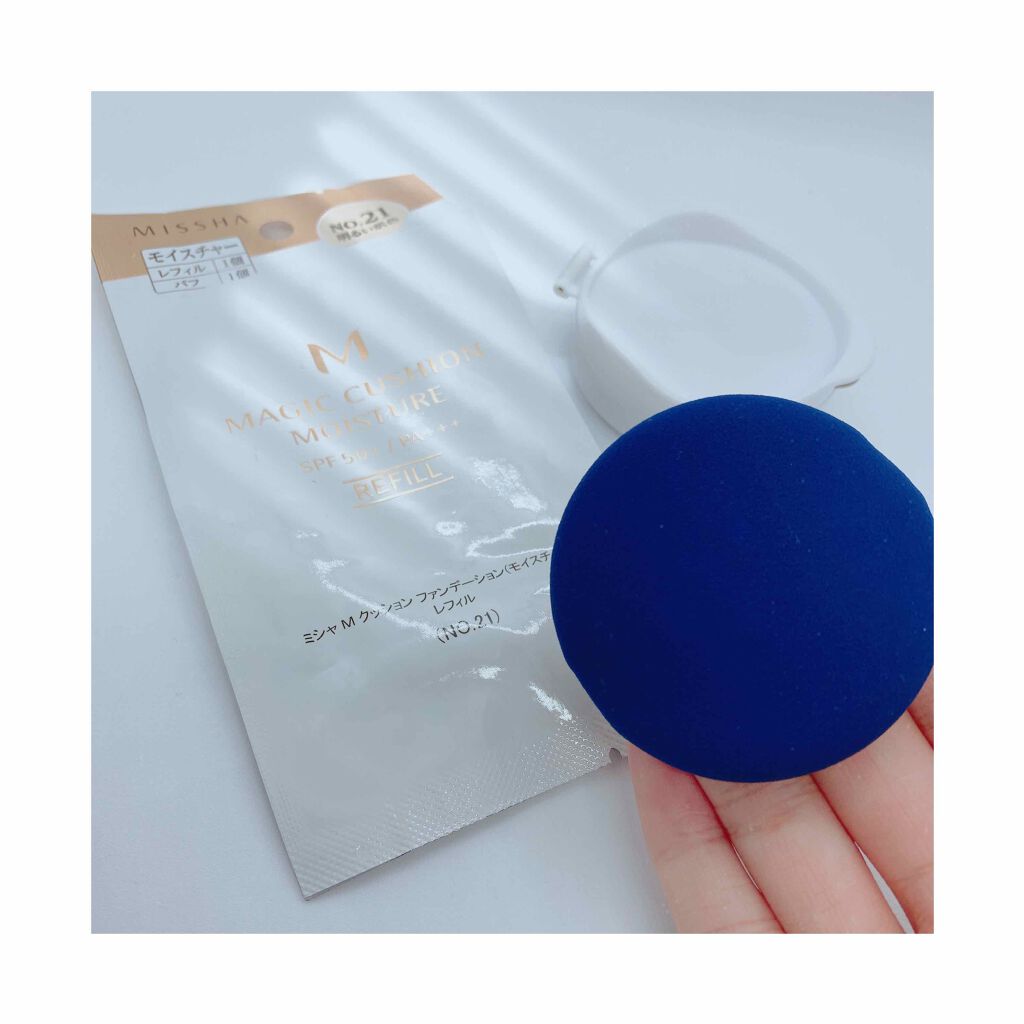 M クッション ファンデーション(モイスチャー)/MISSHA/クッションファンデーションを使ったクチコミ（2枚目）