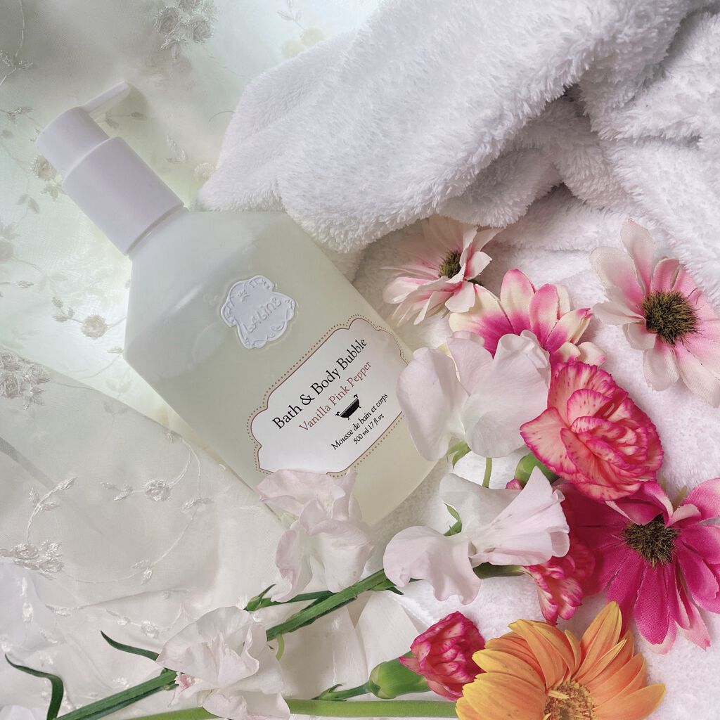 VANILLA PINK PEPPER  バス＆ボディバブル/Laline/ボディソープを使ったクチコミ（2枚目）