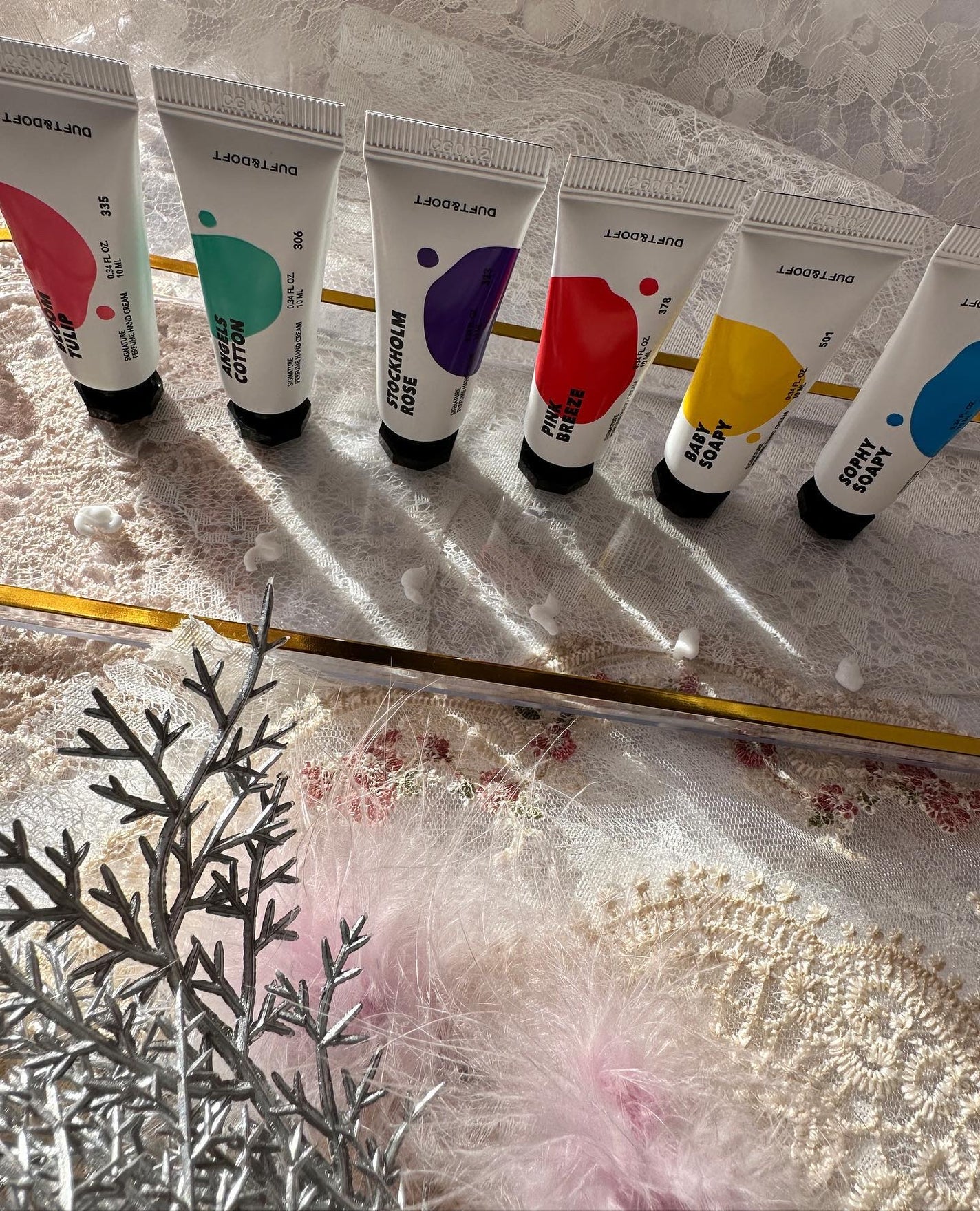 シグネチャーパフュームハンドクリームミニチュアギフトセット/DUFT&DOFT/ハンドクリームを使ったクチコミ(3枚目)