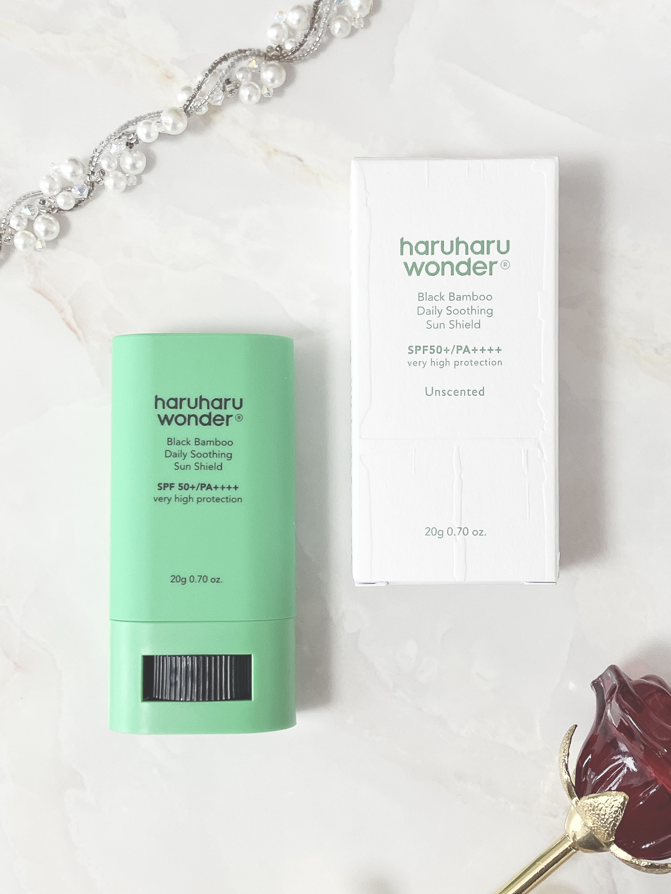 ブラックバンブーデイリー スージングサンシールド 20g SPF 50+/PA++++/haruharu wonder/日焼け止めスティックを使ったクチコミ（1枚目）