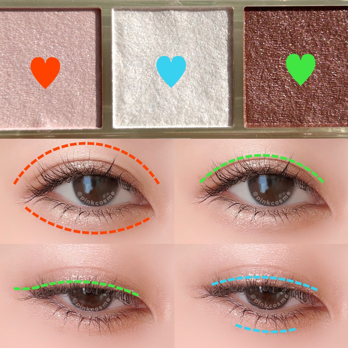 キラー アイ トリオ/Visée/アイシャドウパレットを使ったクチコミ(4枚目)