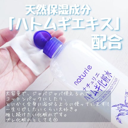 ハトムギ化粧水(ナチュリエ スキンコンディショナー R )/ナチュリエ/化粧水を使ったクチコミ(2枚目)