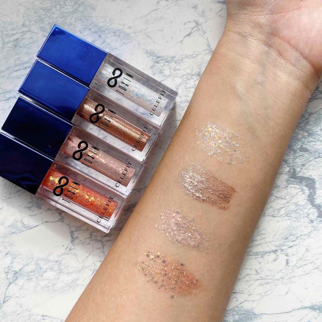 TOXIN GLITTER/CELEFIT/リキッドアイシャドウを使ったクチコミ（2枚目）