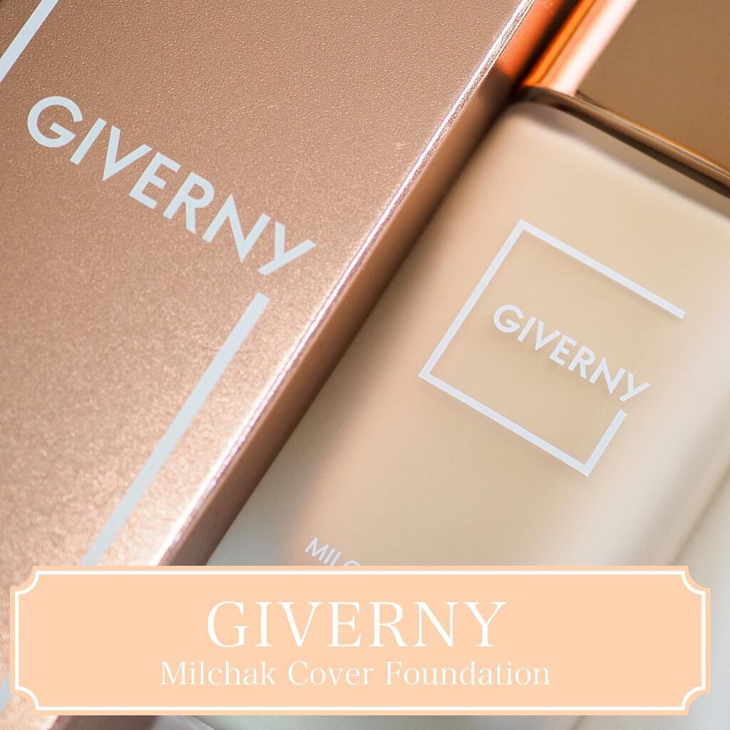 密着カバーファンデーション 21 ライトベージュ/GIVERNY/リキッドファンデーションを使ったクチコミ（1枚目）