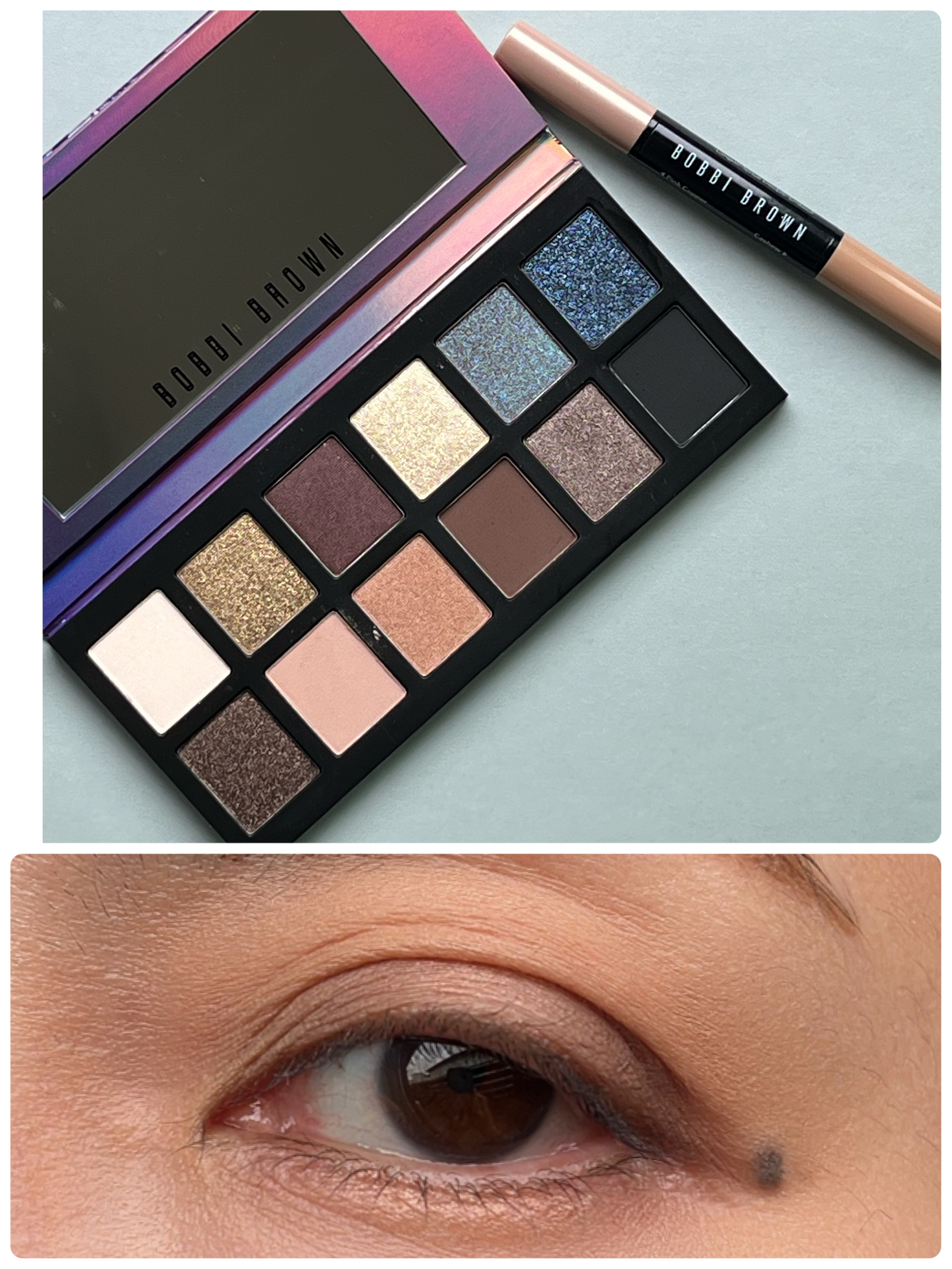 ロングウェア デュアルエンド クリーム シャドウ スティック 04 ピンクコパー/ カシュー/BOBBI BROWN/スティックアイシャドウを使ったクチコミ（1枚目）