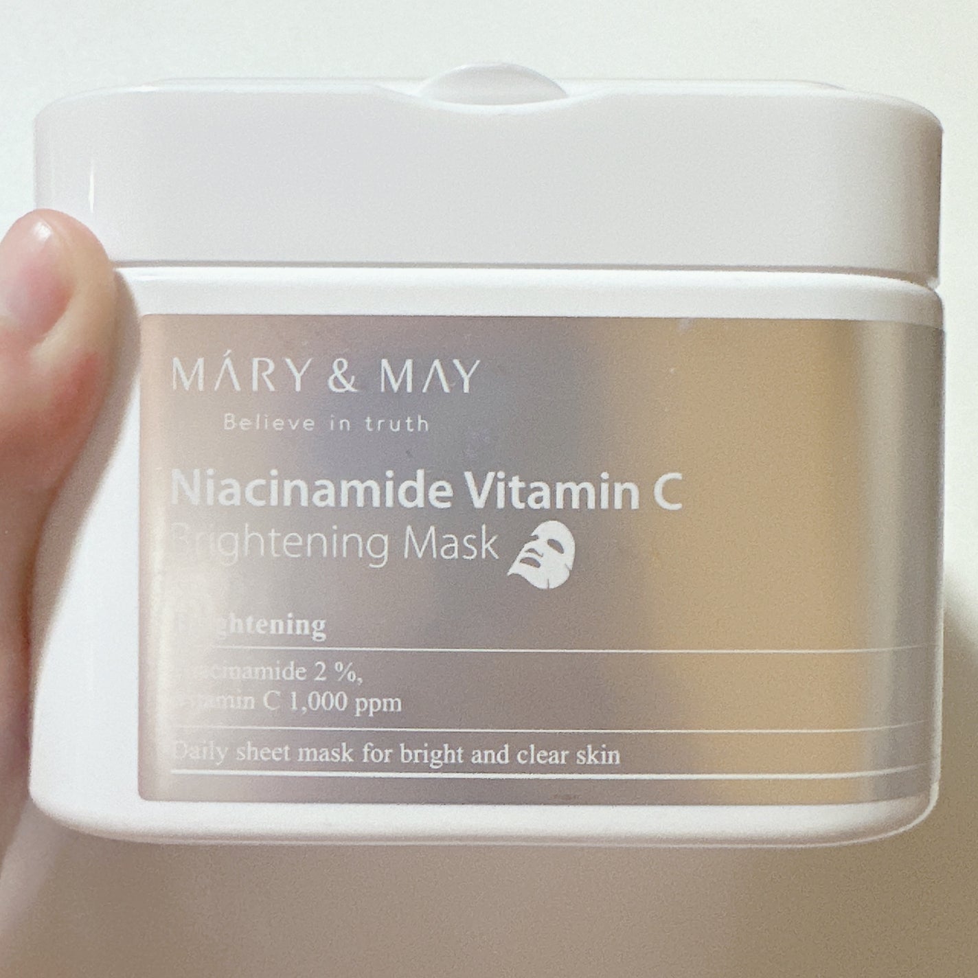 ナイアシンアミドビタミンC ブライトニングマスク/MARY&MAY/シートマスク・パックを使ったクチコミ(2枚目)