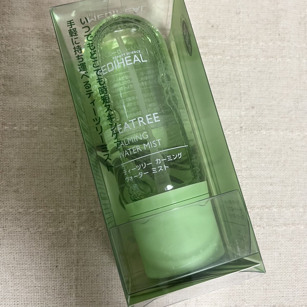 ティーツリーカーミングウォーターミスト/MEDIHEAL/ミスト状化粧水を使ったクチコミ（1枚目）