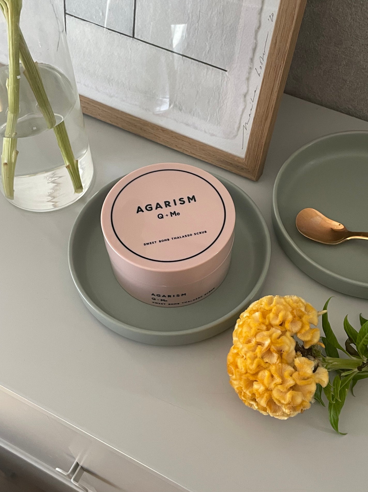 Q+Me スウィート ボム タラソ スクラブ/AGARISM/バスト・ヒップケアを使ったクチコミ(1枚目)