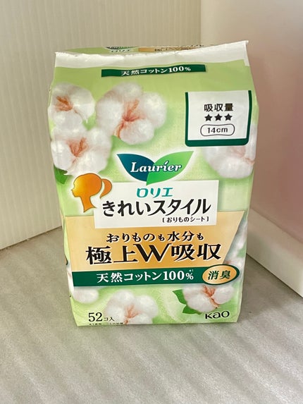 ロリエ きれいスタイル 極上W吸収 天然コットン100%/ロリエ/おりものシートを使ったクチコミ(1枚目)