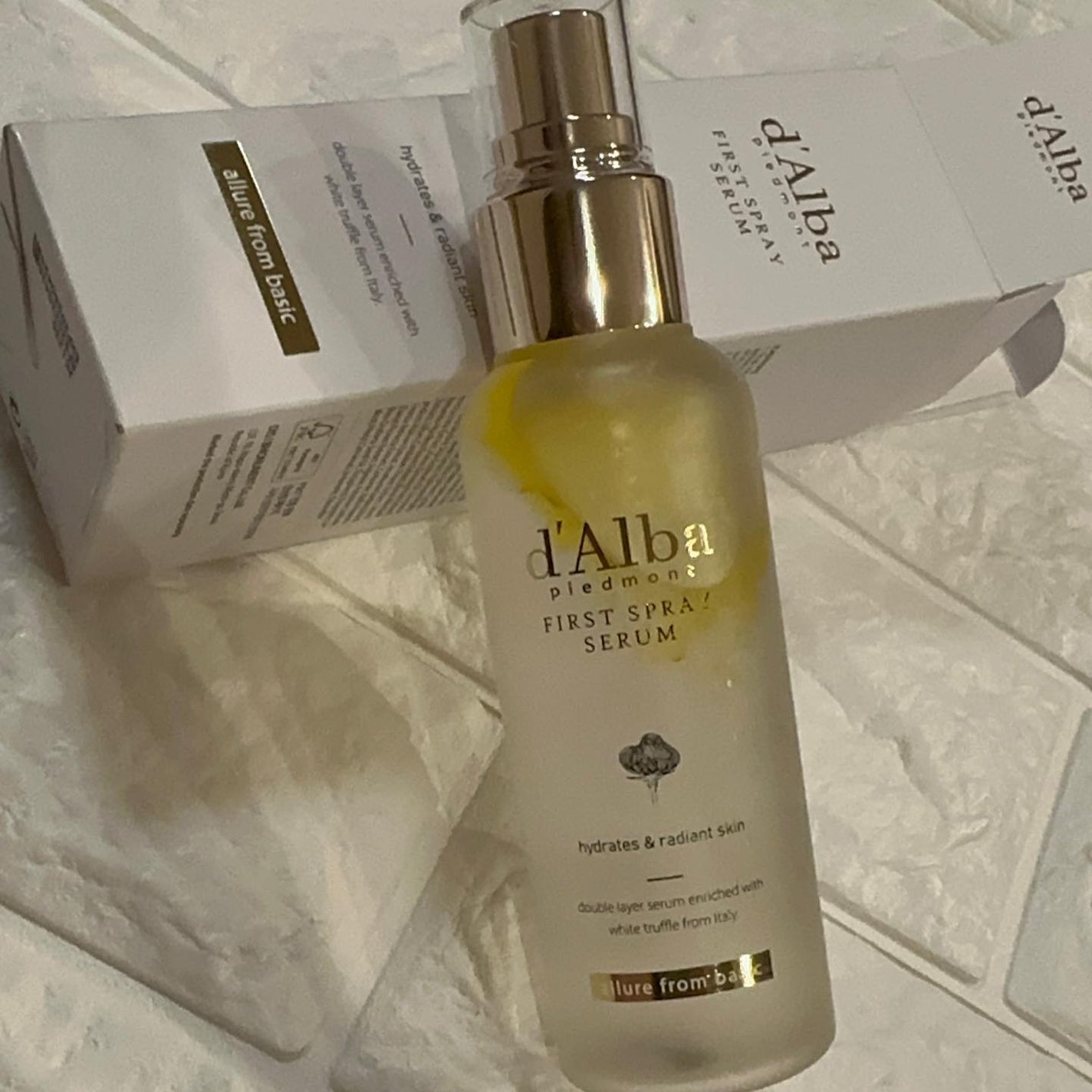 ダルバ ホワイトトリュフファーストスプレーセラム/ダルバ/ミスト状化粧水を使ったクチコミ(4枚目)
