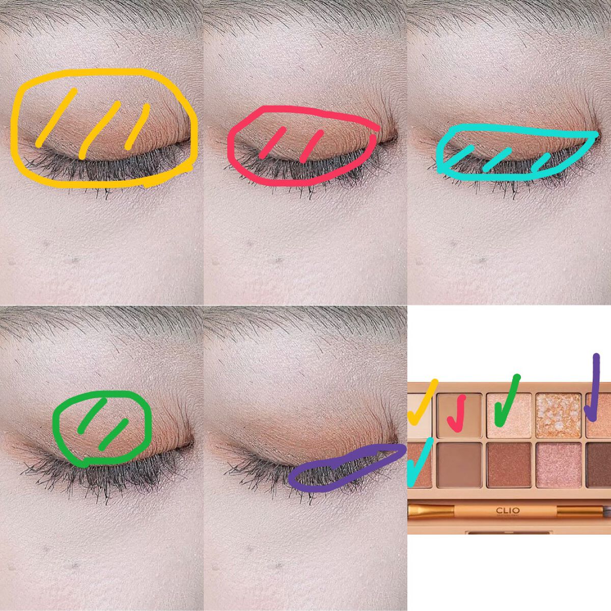 プロ アイ パレット/CLIO/アイシャドウパレットを使ったクチコミ(2枚目)