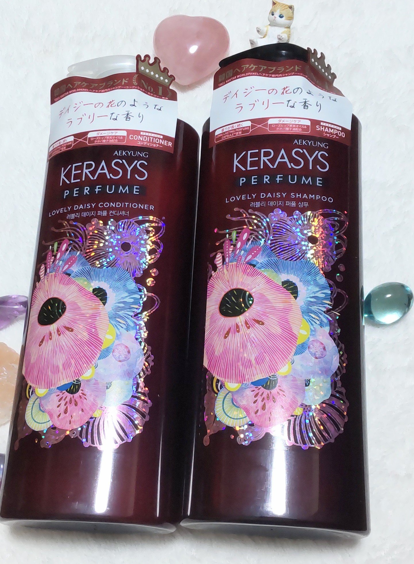 KERASYS パフューム ラブリーデイジー シャンプー&コンディショナーのクチコミ「#提供
EMME様のプレゼントキャンペーンで頂きました🎁
KERASYS
パフューム ラブリー.....」（1枚目）