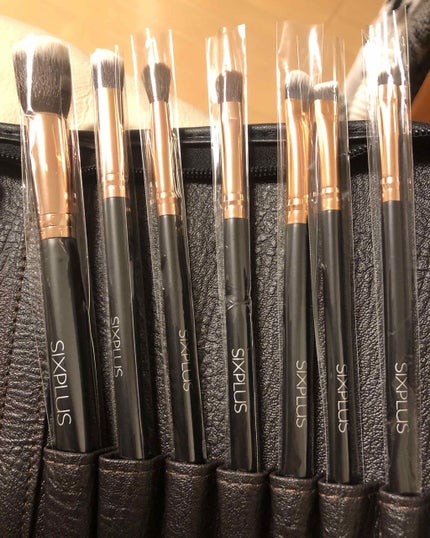 貴族のゴールド メイクブラシ11本セット 化粧ポーチ付き/SIXPLUS/メイクブラシを使ったクチコミ(4枚目)