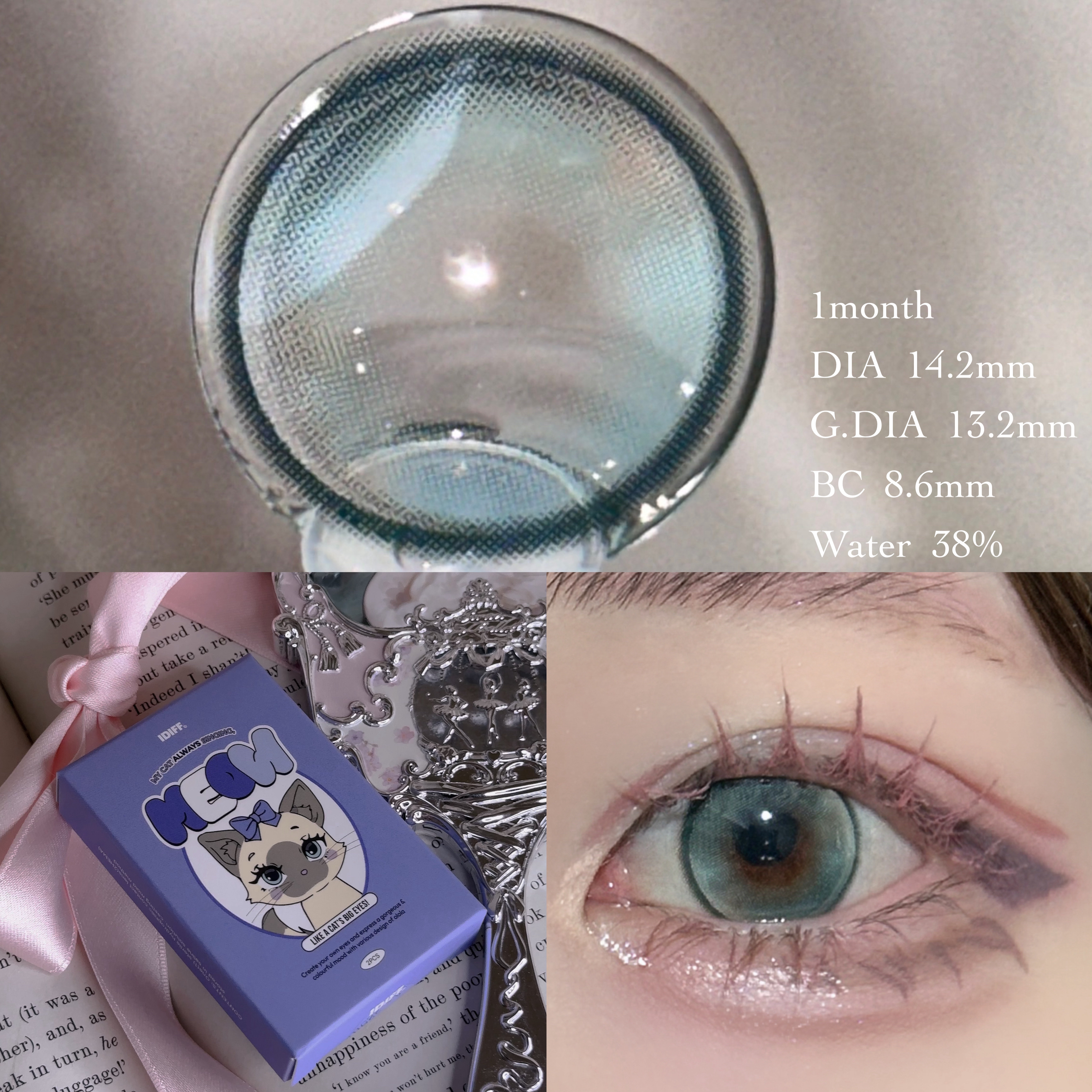 MEOW(ミヤオ) 1month/OLOLA/１ヶ月（１MONTH）カラコンを使ったクチコミ（3枚目）