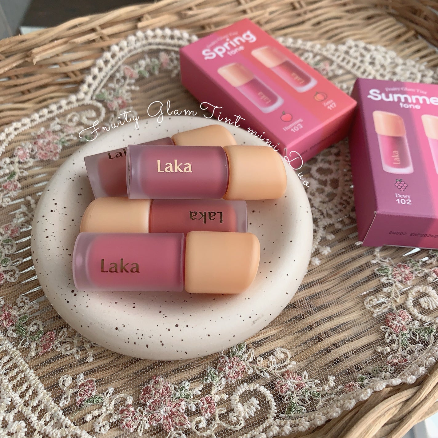 フルーティーグラムティント ミニデュオ/Laka/リップティントを使ったクチコミ(1枚目)