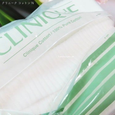 CLINIQUE クリニーク コットン Nのクチコミ「𖤐 CLINIQUE クリニーク コットン N


原料となっている繊維は、


赤ちゃんの肌.....」（2枚目）