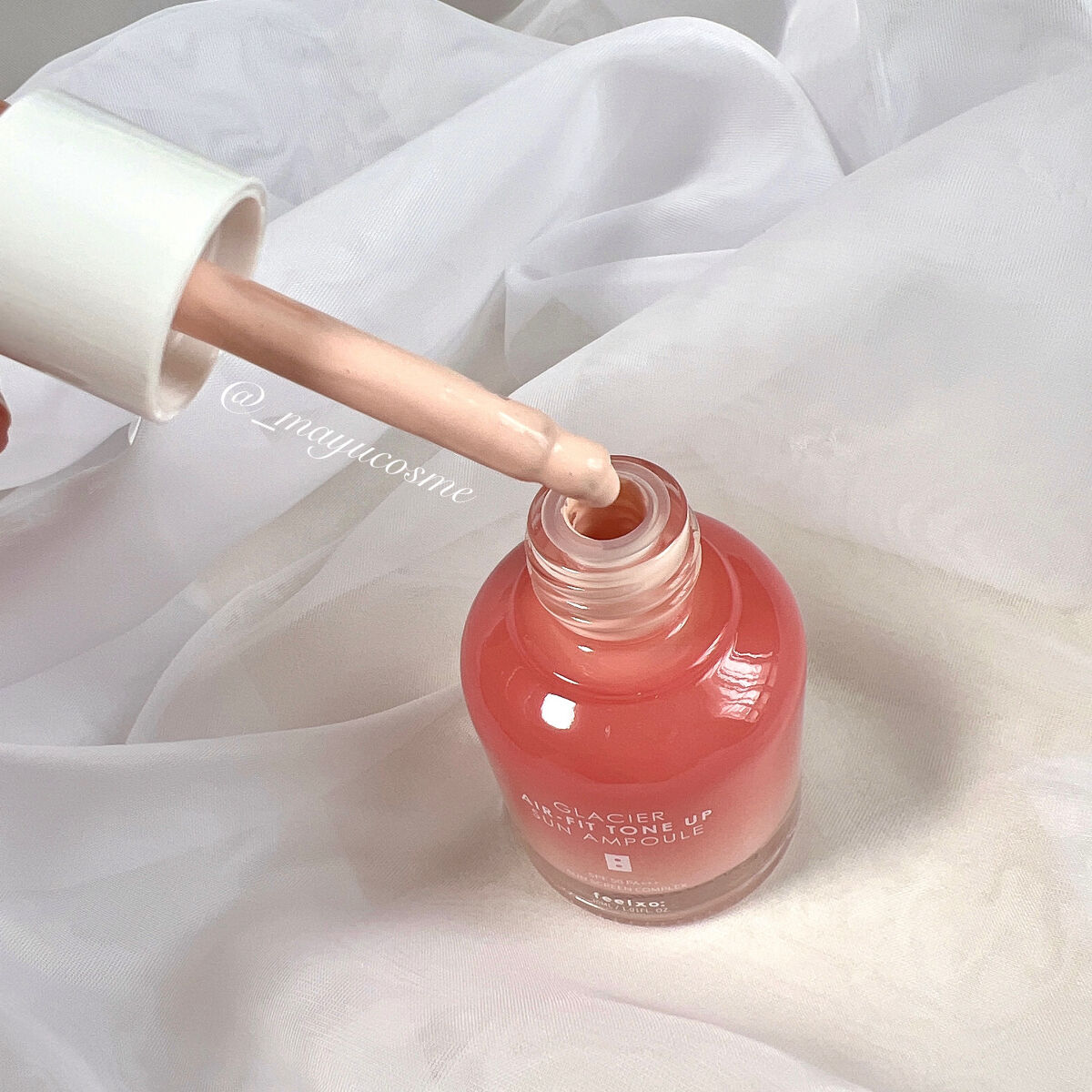 ピルソ グラシアエアフィットトーンアップサンアンプル SPF50 PA+++/feelxo/化粧下地を使ったクチコミ（2枚目）