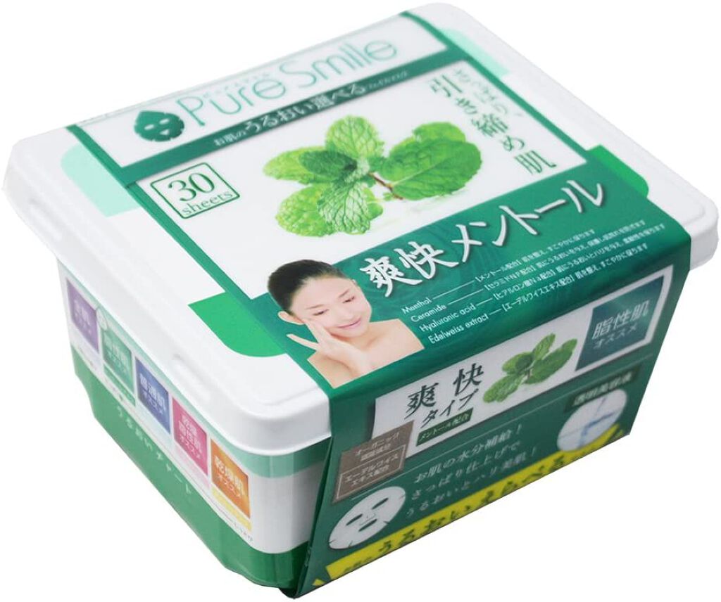 Pure Smile エッセンスマスク 30枚セット 爽快メントール
