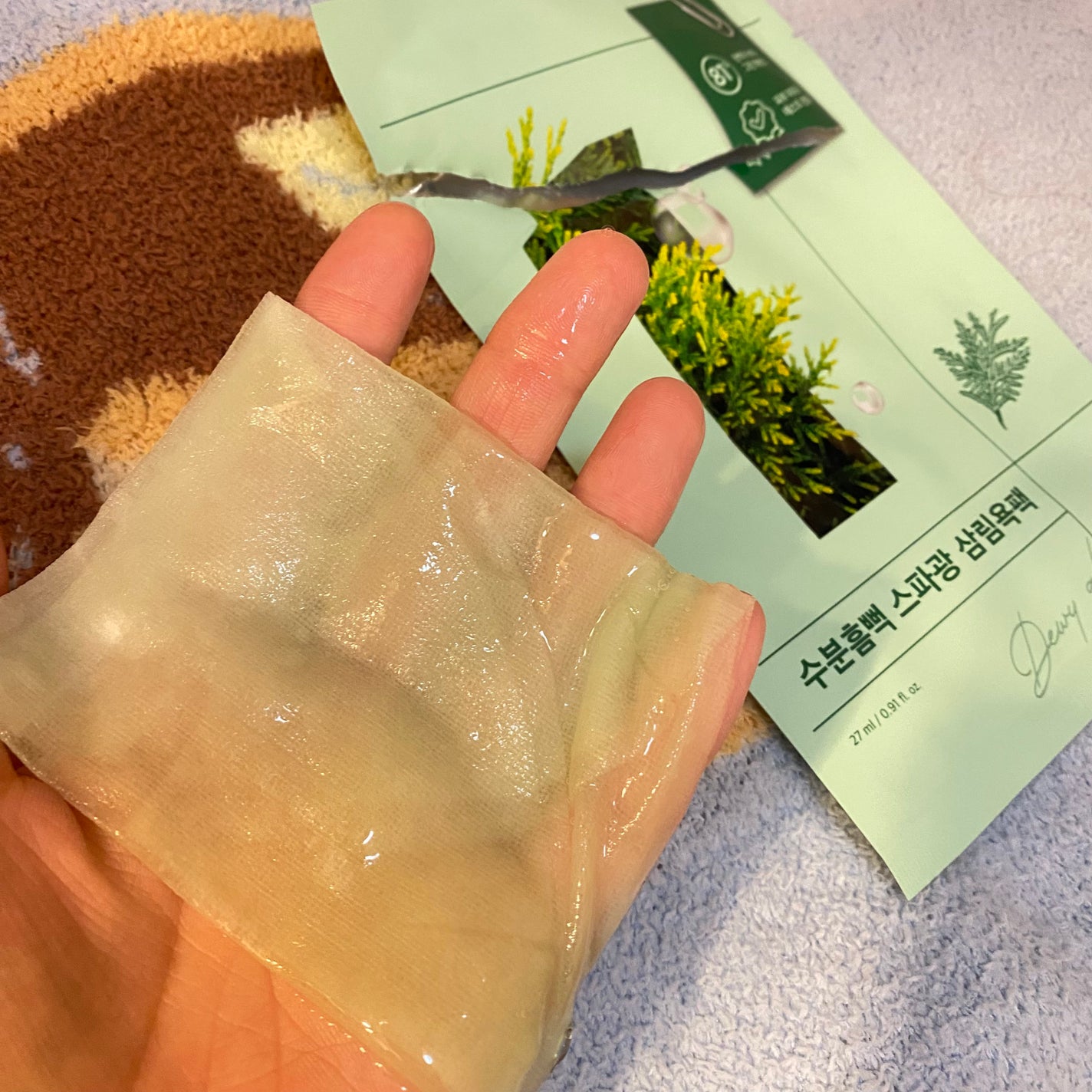 1番 ヒノキ水81%シートマスク/numbuzin/シートマスク・パックを使ったクチコミ(1枚目)