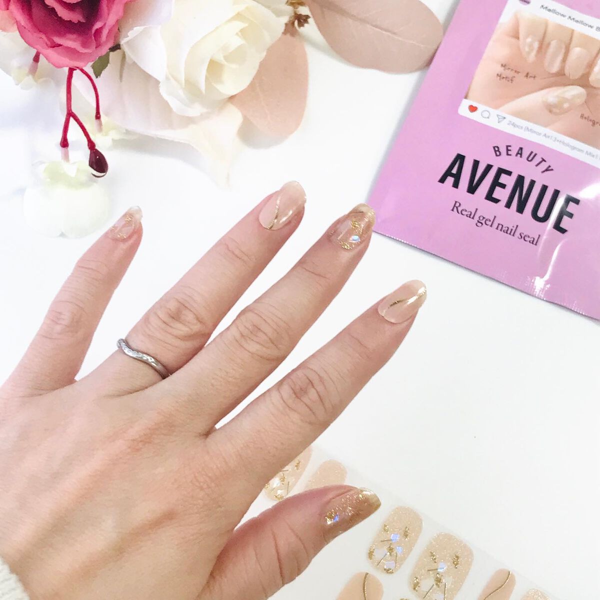 リアルジェルネイルシール/BEAUTY AVENUE/ネイルシールを使ったクチコミ(6枚目)