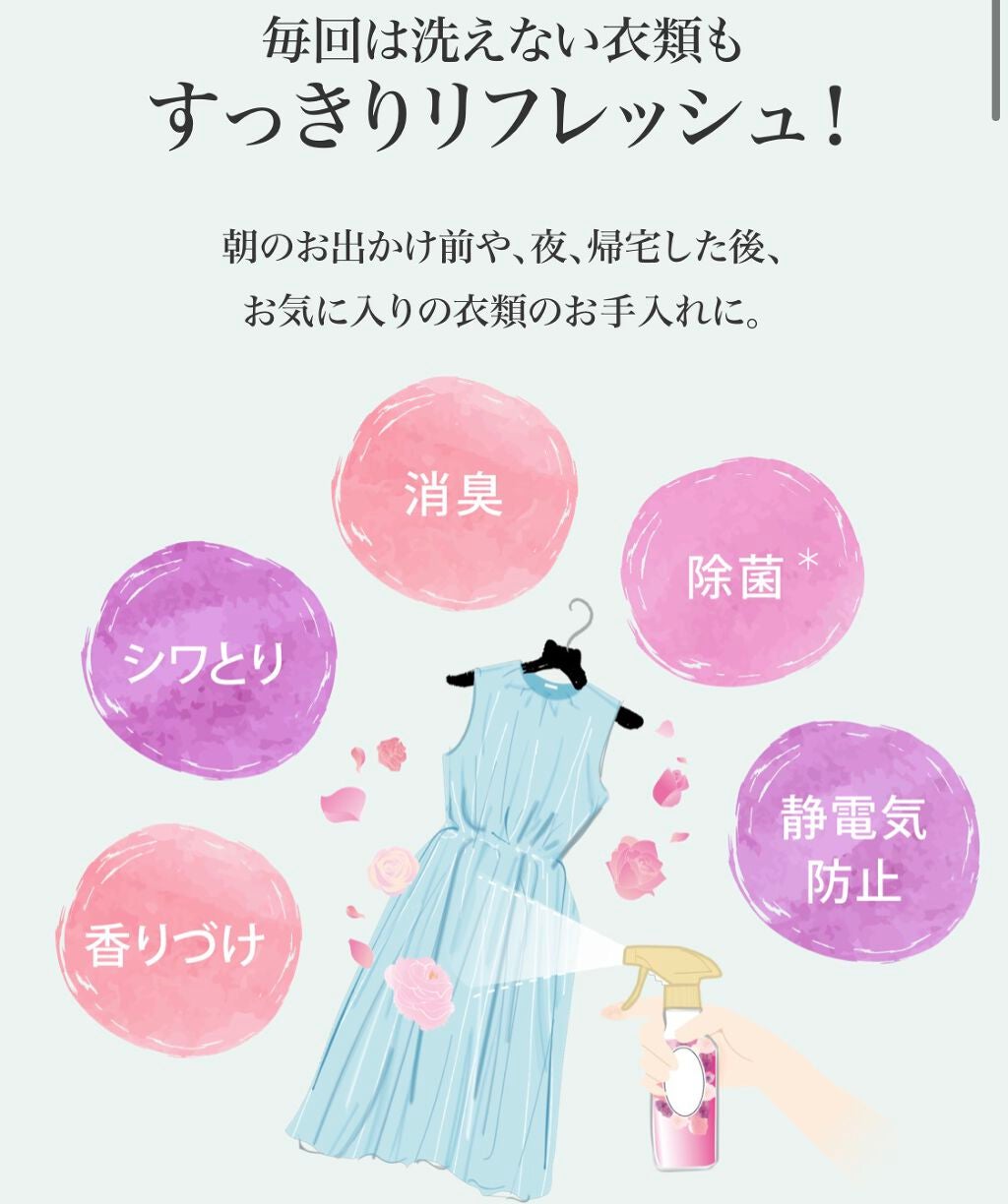 香りのスタイリングミスト/ハミングフレア/ファブリックミストを使ったクチコミ(2枚目)