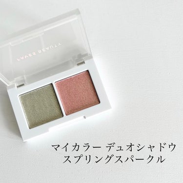 マイカラー デュオシャドウ スプリングスパークル（イエベ春）/FAVES BEAUTY/アイシャドウパレットを使ったクチコミ（3枚目）