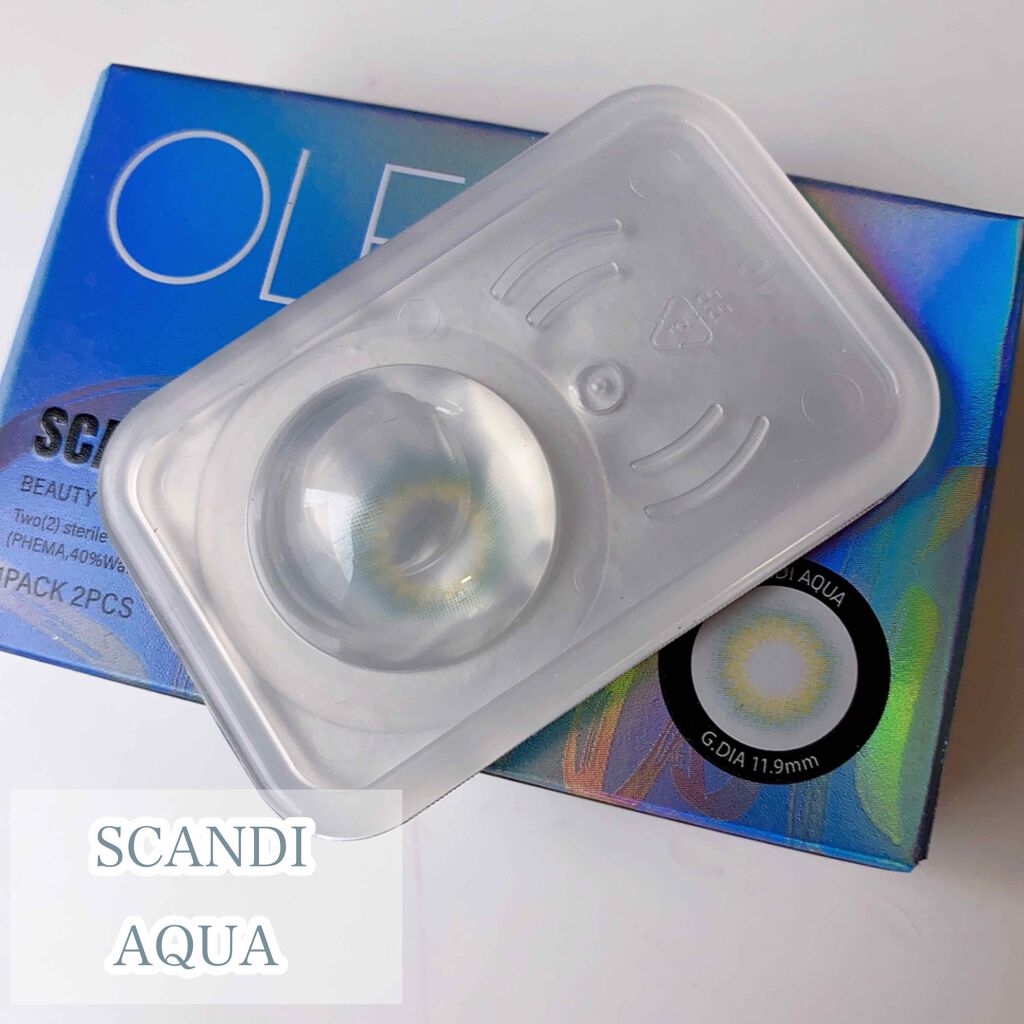 SCANDI(スカンディ) ライトグレー/OLENS/カラーコンタクトレンズを使ったクチコミ（1枚目）