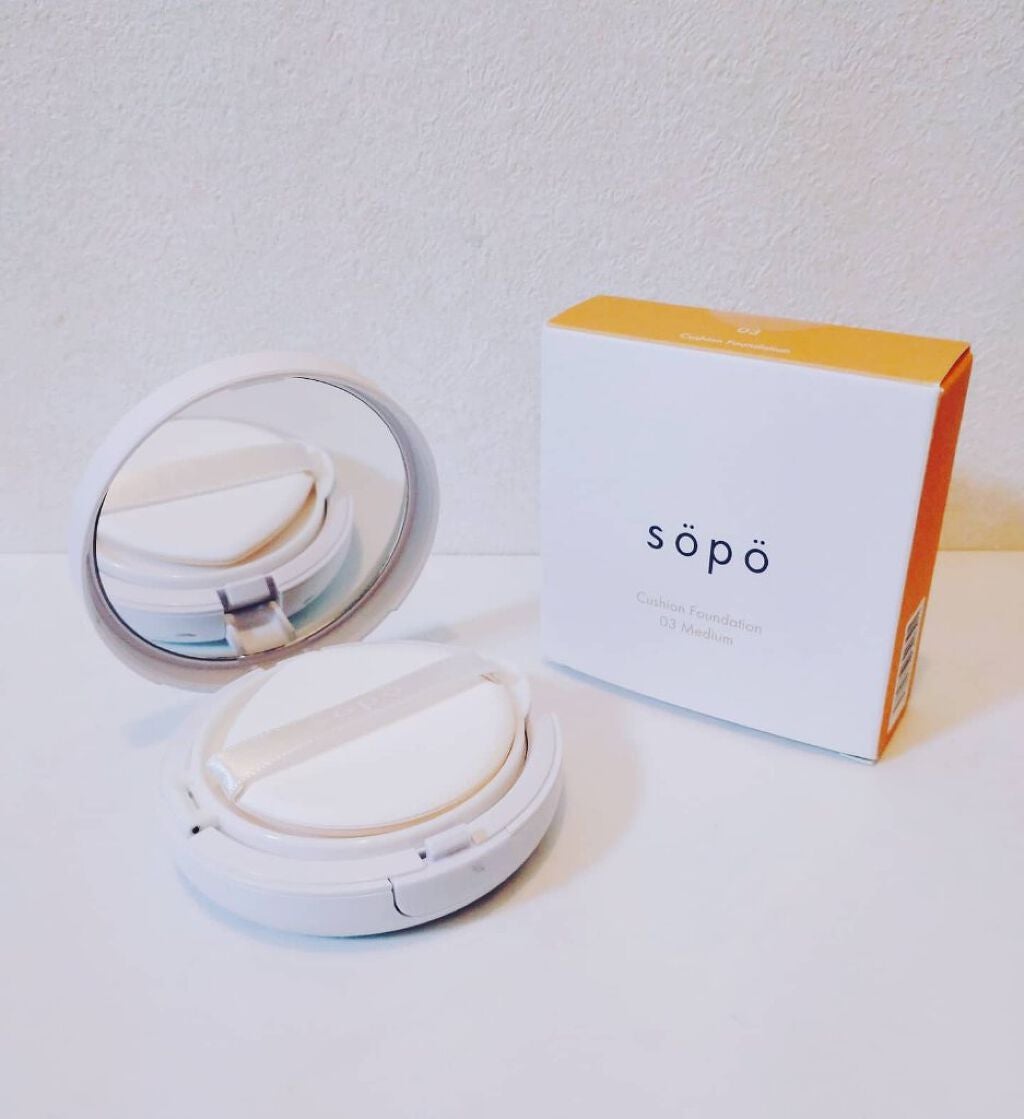 クッションファンデ/sopo/クッションファンデーションを使ったクチコミ(2枚目)