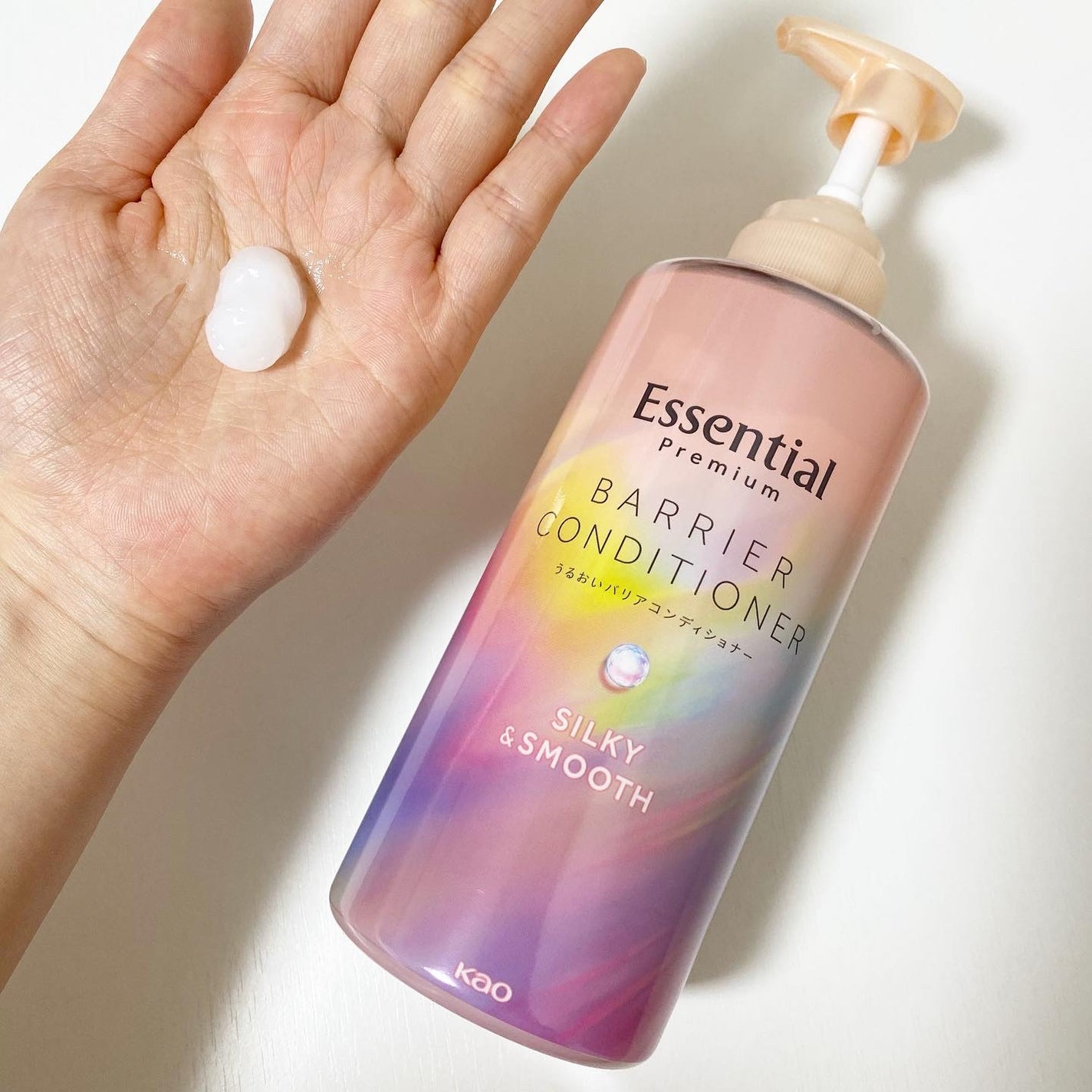 エッセンシャルプレミアム バリアシャンプー・コンディショナー シルキー&スムース/エッセンシャル/市販シャンプーを使ったクチコミ(4枚目)