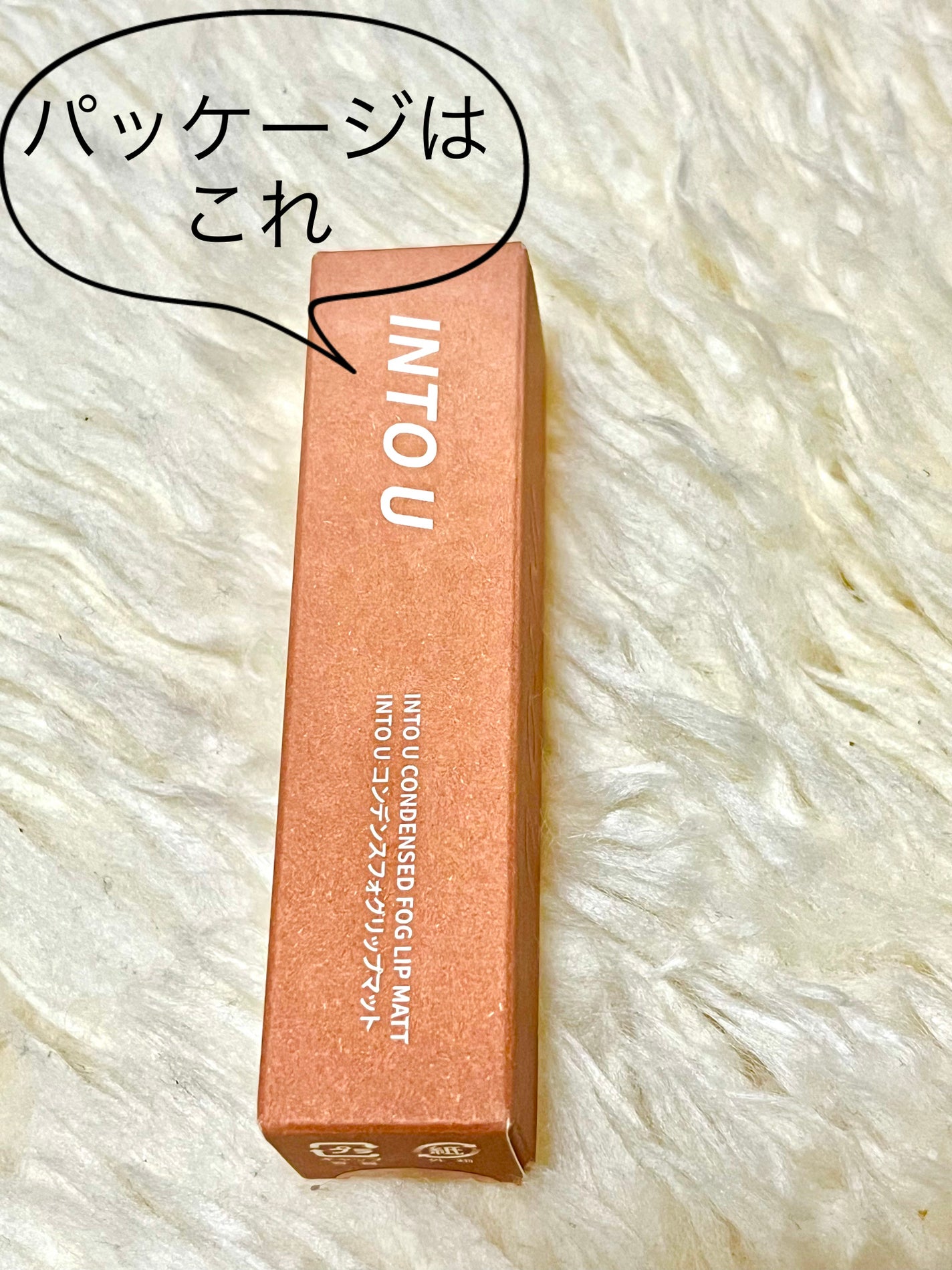 コンデンスフォグリップマット/INTO U/口紅を使ったクチコミ(2枚目)