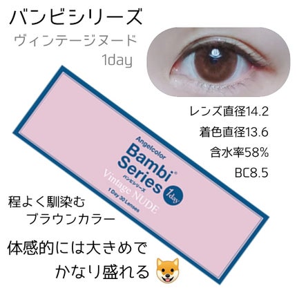Angelcolor Bambi Series Vintage 1day/AngelColor/ワンデー(1DAY)カラコンを使ったクチコミ(1枚目)