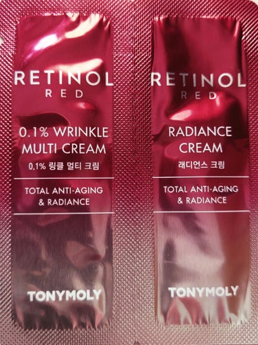 TONYMOLY レッドレチノールレディオンスクリームのクチコミ「🎀 TONY MOLY(トニーモリー) 🎀
 レッドレチノール
 0.1% リンクル マルチク.....」（2枚目）