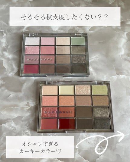 ソフトブラーリングアイパレット/wakemake/アイシャドウパレットを使ったクチコミ(2枚目)