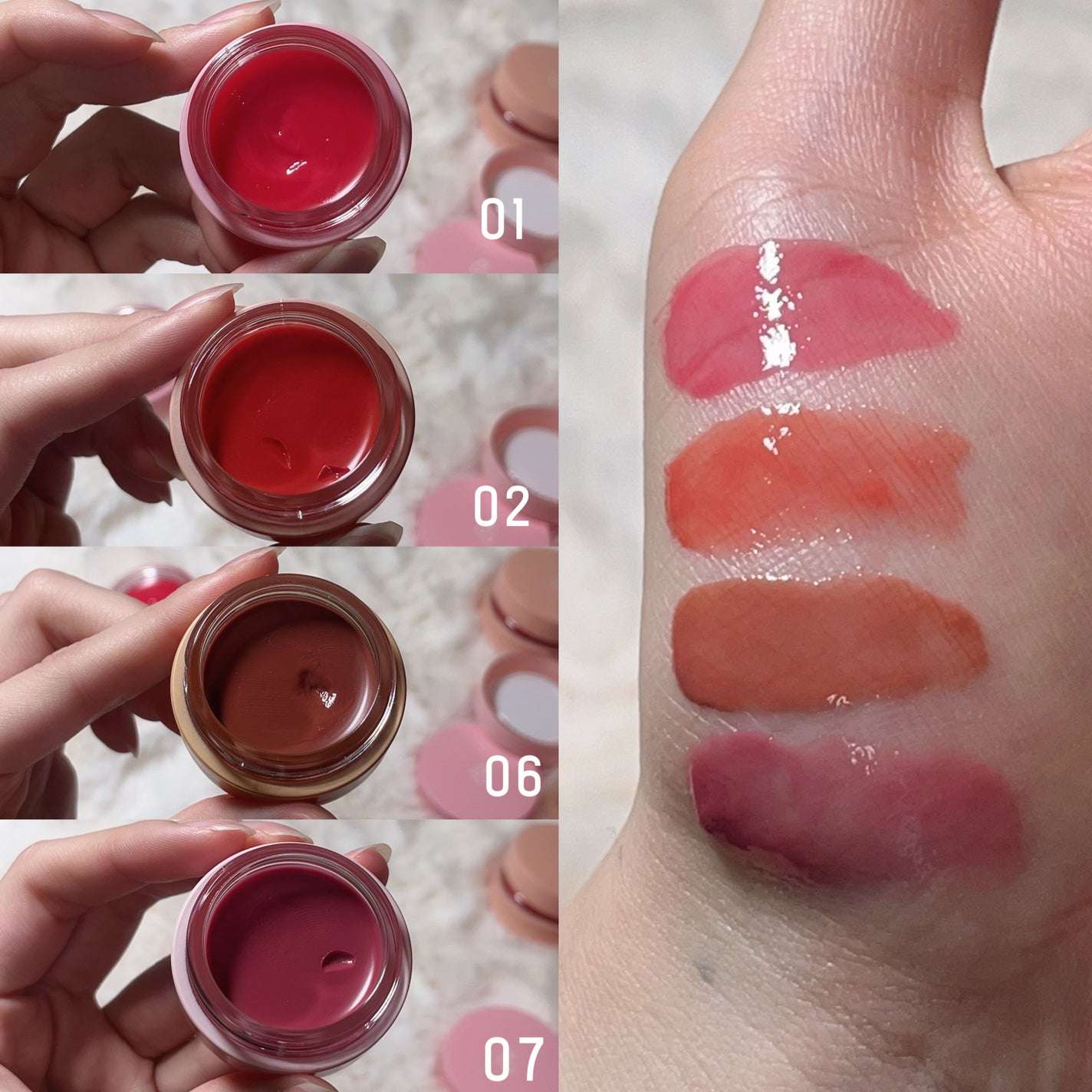 GLOWY TINT BALM/AOU/リップグロスを使ったクチコミ(2枚目)