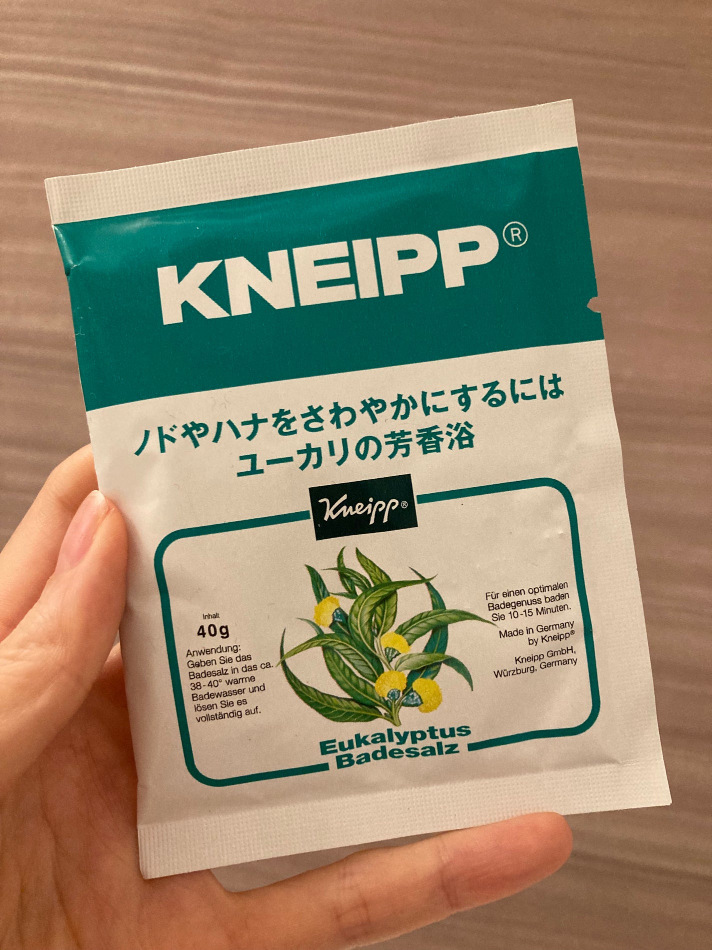 クナイプ バスソルト ユーカリの香り/クナイプ/無機塩系入浴剤を使ったクチコミ(1枚目)