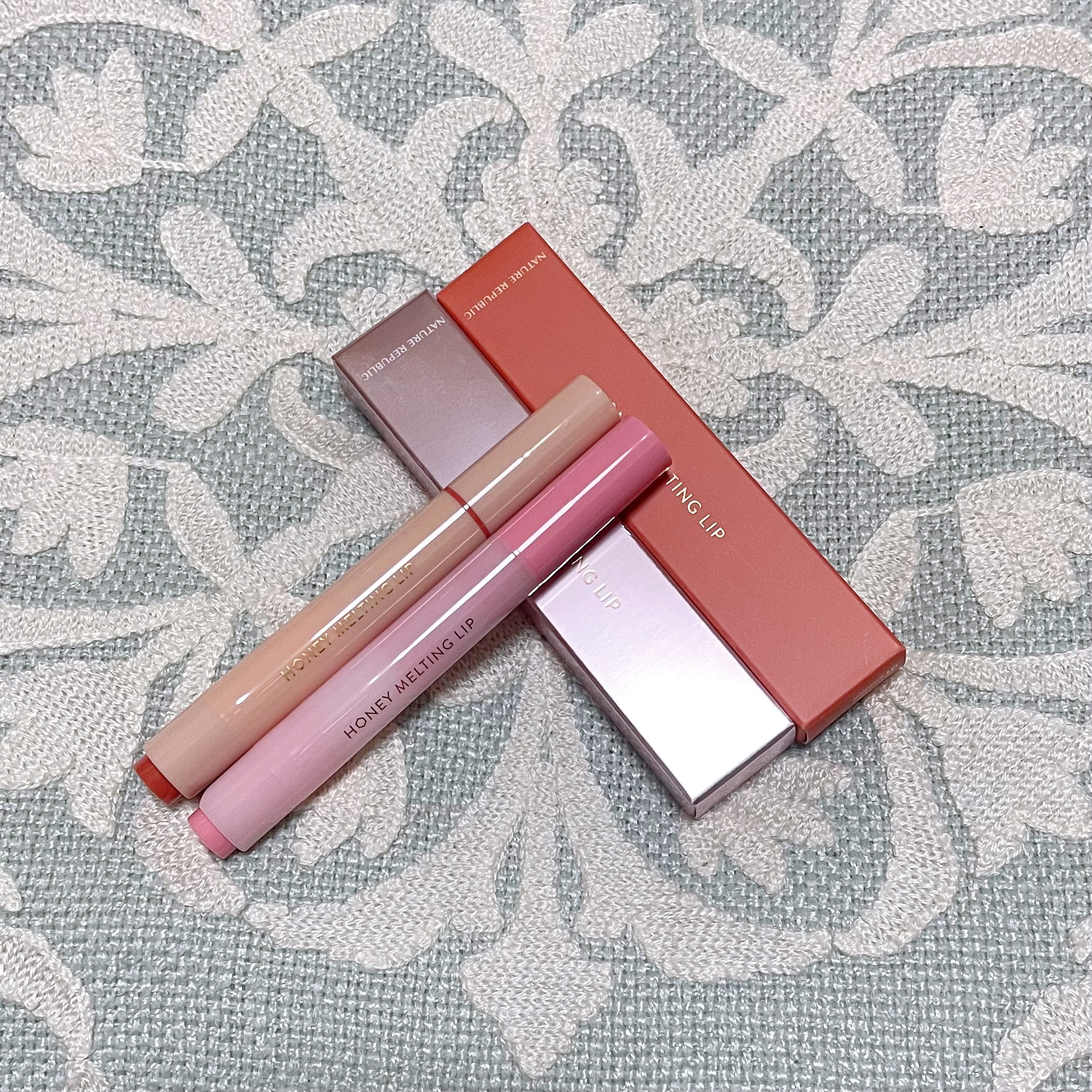 ハニーメルティングリップ/ネイチャーリパブリック/口紅を使ったクチコミ（2枚目）