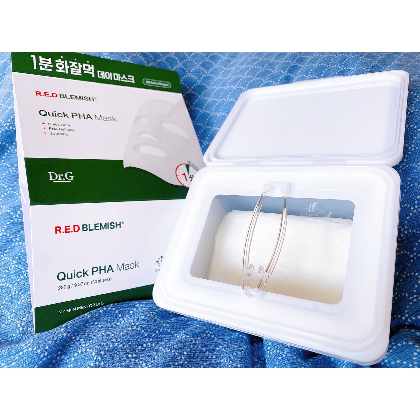 レッドブレミッシュクイックPHAシートマスク/Dr.G/シートマスク・パックを使ったクチコミ(4枚目)